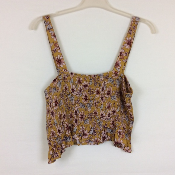 American Eagle Women's Halter Flower Pattern Tank - Picture 3 of 5